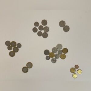 Mixed World Coins Lot – Middle Eastern & European Coins